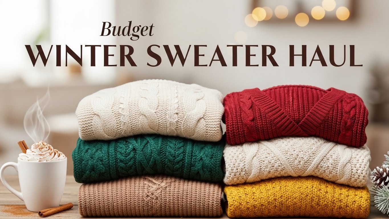 Budget Winter Sweater Haul: Cute Myntra Finds Under ₹1500