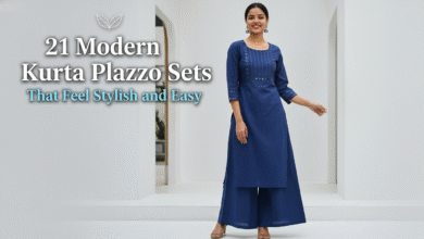 21 Modern Kurta Palazzo Sets That Feel Stylish and Easy