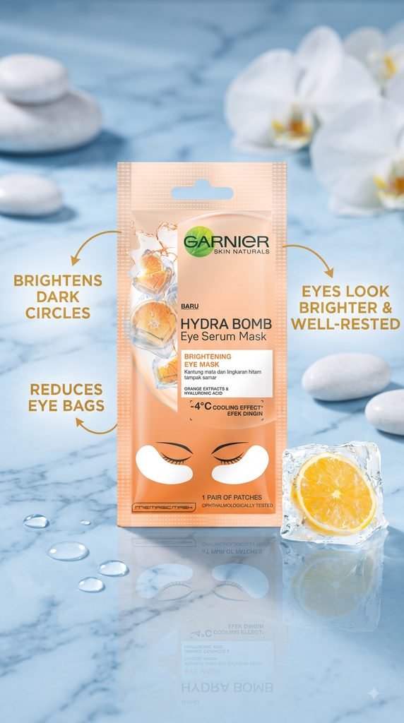 17 No-Effort Beauty Products for Instant Glam Beauty Tips & Ideas Garnier Skin Naturals Hydra Bomb Eye Serum Mask
