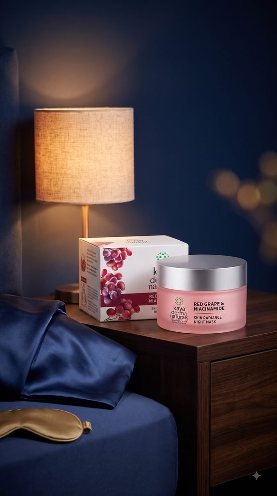 17 No-Effort Beauty Products for Instant Glam Beauty Tips & Ideas Kaya Red Grape & Niacinamide Skin Radiance Night Mask