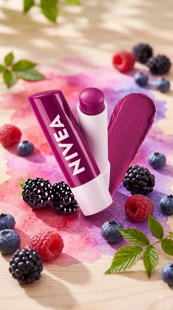 17 No-Effort Beauty Products for Instant Glam Beauty Tips & Ideas Nivea Lip Balm, Fruity Berry Shine