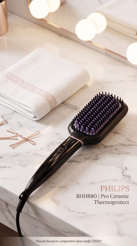 17 No-Effort Beauty Products for Instant Glam Beauty Tips & Ideas Philips Hair Straightener Brush BHH880